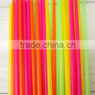 Disposable plastic straw with different colors drinking bendy straws