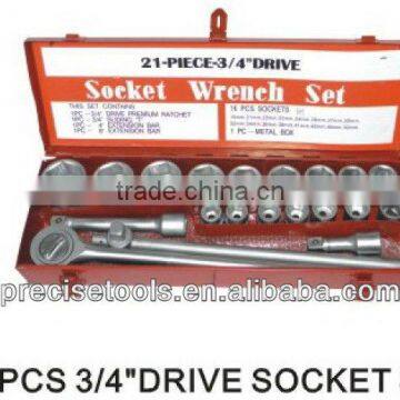 20PCS 3/4" DRIVE SOCKET SET