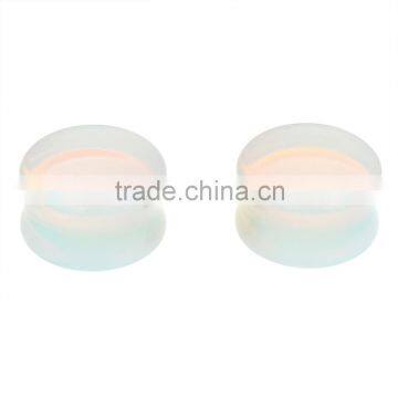 6 Pairs Opal Flesh Tunnel Plug Avaible in Various Gauges