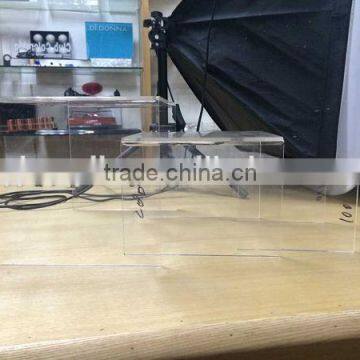 Customized Clear Acrylic Computer Keyboard Stand, Acrylic Computer Table Design photo-2