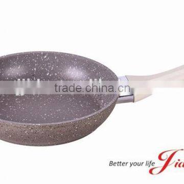 FORGED ALUMINUM FRYING PAN WITH 4LAYERS GRANITE STONE COATING