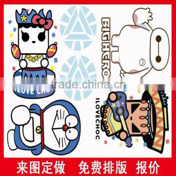 Fashion cartoon printing heat transfer papers printing in China