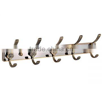 Quality polished alloy shower room quality metal chinese green patina aluminum clothes hook