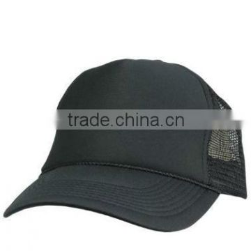 Trucker Cap Mesh Hat with Solid Colors and Adjustable Strap and Small Braid