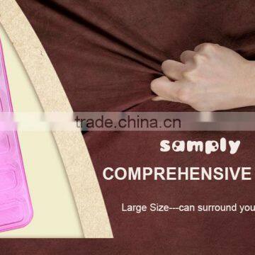 Hot long PVC hot-water bottle 2000ml pink anti-scald safe