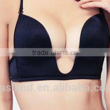 Wholesales low bosom deep V plunge bra(CS15262)