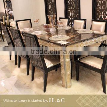 JC14-02 Arm Dining Chair Set Dining Room Set From JL&C Luxury Home Furniture NEW Designs (China Supplier)