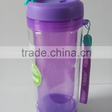 double wall water bottle tumbler with storage