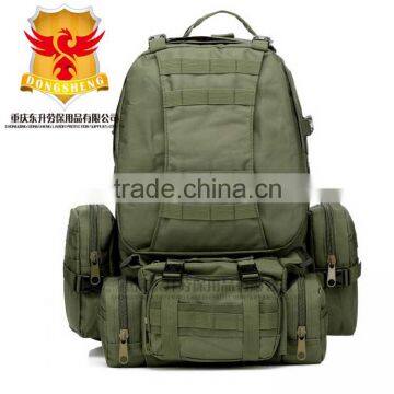 New Combined 50L Army Green Trekking Bag Military Camping Back Pack, Como Hiking Backpack, Sport Bags