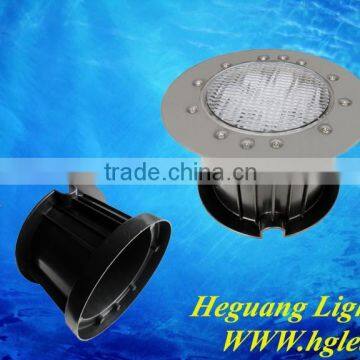 Factory sale high brightness AC/DC12V underwater recessed 12w stainless steel led pool light