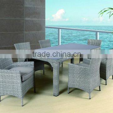 Hot sale wicker rattan dining set garden furniture