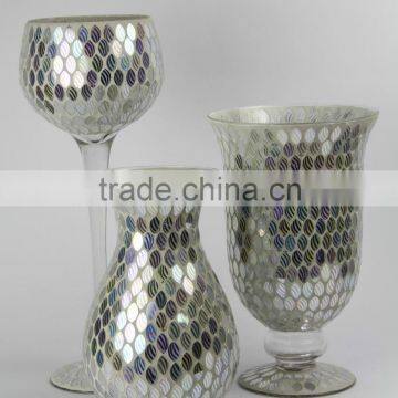 glass hurricane vases