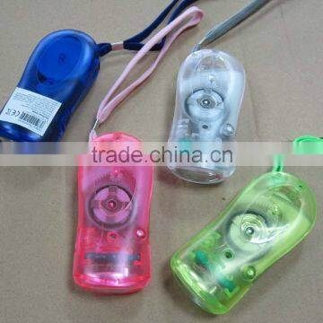 plastic manual dynamo torch