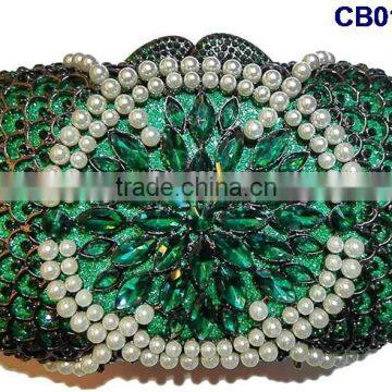 CB0131-17 2016 new design hot sale elegant and luxury Rhinestones African Handbag for wedding/party