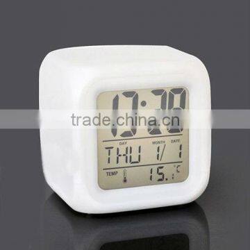 Glowing Led 7 Color Change Digital Alarm Clock RL6099