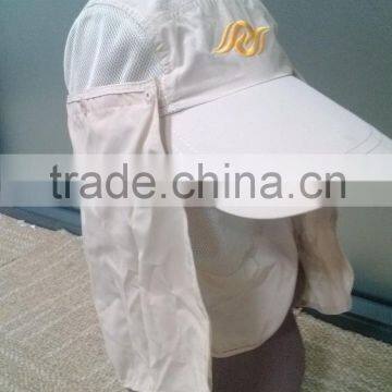 wholesale sun shade cap with back flap