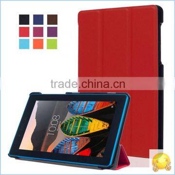 For Lenovo Tab3 7 Essential(710F/I) Tab 3-710F Tab 3 7.0" Tablet PC Customized Luxury PU Leather Case Back Skin Cover photo-3