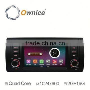 Ownice quad core Android 4.4 up to android 5.1 car mulitmedia player for BMW E39 M5 built in wifi DDR3 2G RAM HD