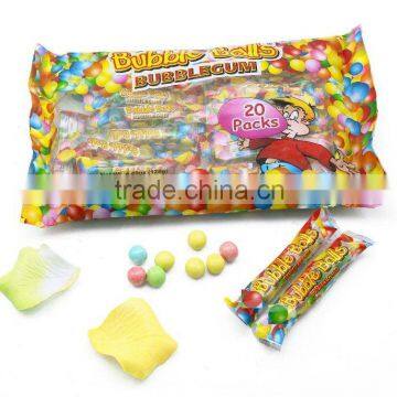4ct tube packed round gum balls in bag