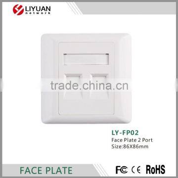 LY-FP02 86type RJ11&RJ45 Face Plate