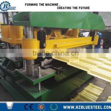 Iron Glazed Roofing Cold Steel Tile Making Machine For Home Building Material , Metal Tile Roll Forming Machine