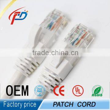 factory price RJ45 Connector patch cord 24awg utp cat5e cable