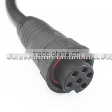 led light components electrical waterproof male female connector with cable