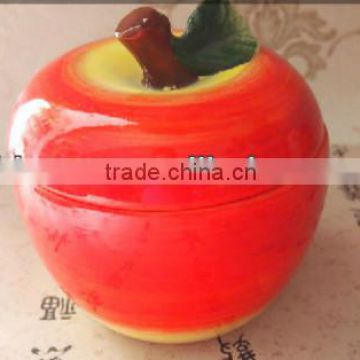 ceramic mini apple pot for candy container