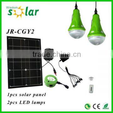 China manufacture mini solar light kits, small solar lighting kits (JR-CGY2-9W)