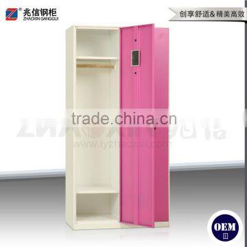 Metal Stainless Locker Swing Door Steel Locker Office Clothes Wardrobe photo-3
