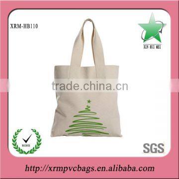 Heavy duty cotton canvas shopping tote bag