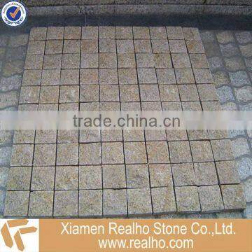 golden yellow granite driveway pavers