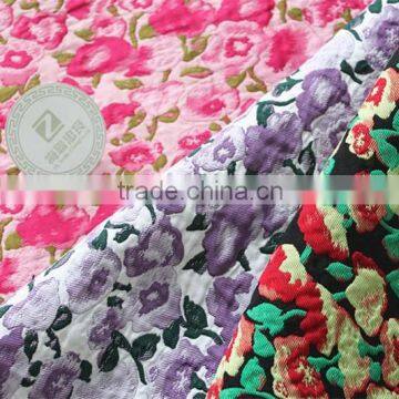 3D flower jacquard fabric for special women's fashion dresses