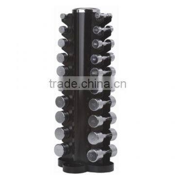 Dumbbell Tower with Hexagon Dumbbell Set
