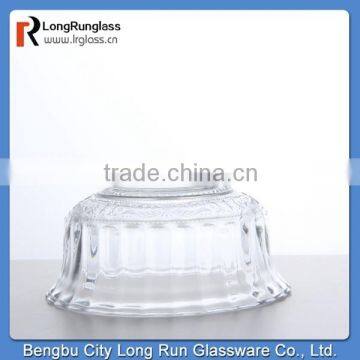 LongRun 6oz New Design Carved Pattern Clear Glass Bowl photo-2