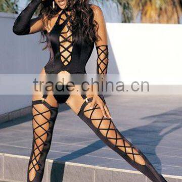 Zentai Late Catsuit Black Sey Late Adult Open hip sleeveless Catsuits For Women Sey Late high neck catsuits For bdsm wet lo