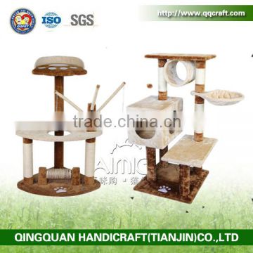 BSCI QQ Catree factory Luxury Cat Tree Climbing Sisal Cat Tree House