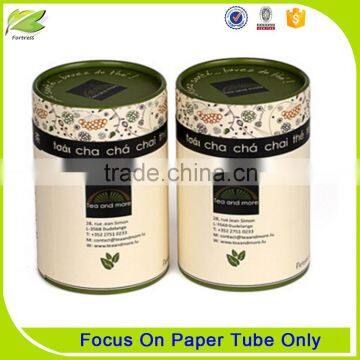 Cardboard round paper tube packaging for tea