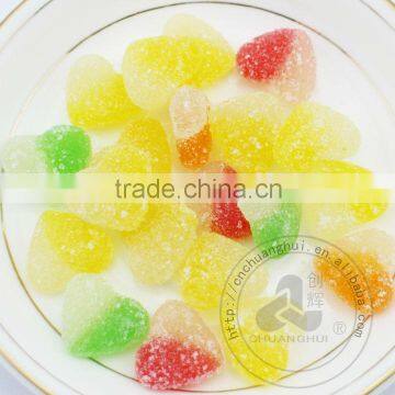 Double Colors Heart Shape Soft Candy In Bulk