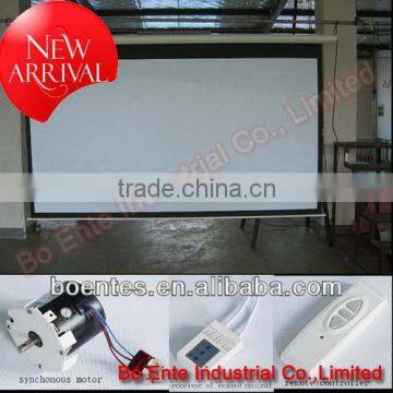 200 Inch Big Size Electric Screen with Remote control /Projector motorized screen