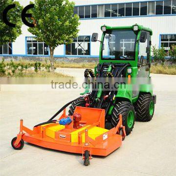 Lawn mower used as loader attachment