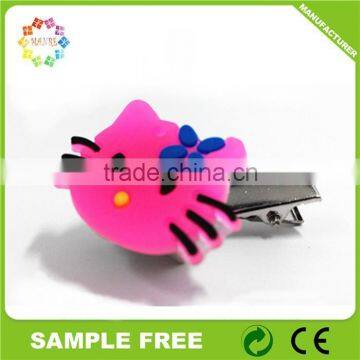 Cartoon Characters Design Promotional Flashing Soft PVC LED Clips