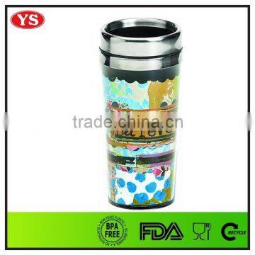 Eco-Friendly Feature 16 oz travel mugs with photo insert for promotion gift