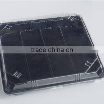 SM1-3114Black Disposable Rectangular Food Tray With Lid photo-3