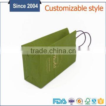 factory price flat bottom decorative christmas gift paper bag