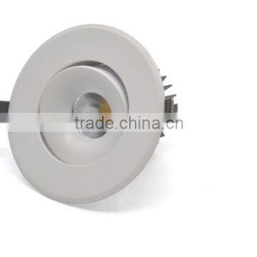 High brightness Bridgelux COB Angle Adjustable 10W LED downlight TEC002C10WOF