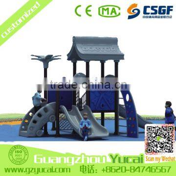 modern design outdoor children plastic slide playground equipment