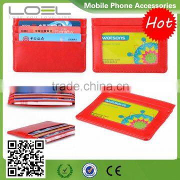 2016 Most Popular simple leather PU Blocking Wallets/case/holder for Credit Card . Quality Assured