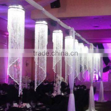 HM89 Wedding Iridescent Spiral Crystal Chandeliers Centerpieces for Event Party Decor