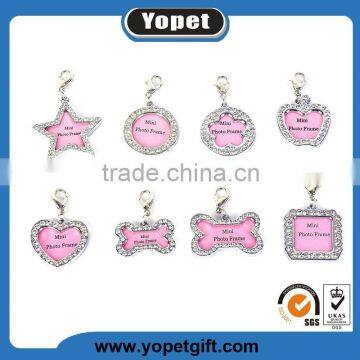 Wholesale Customized Logo Customized Shape Crystal Rhinestone Pet Dog ID Tag,Manufacturer photo-3